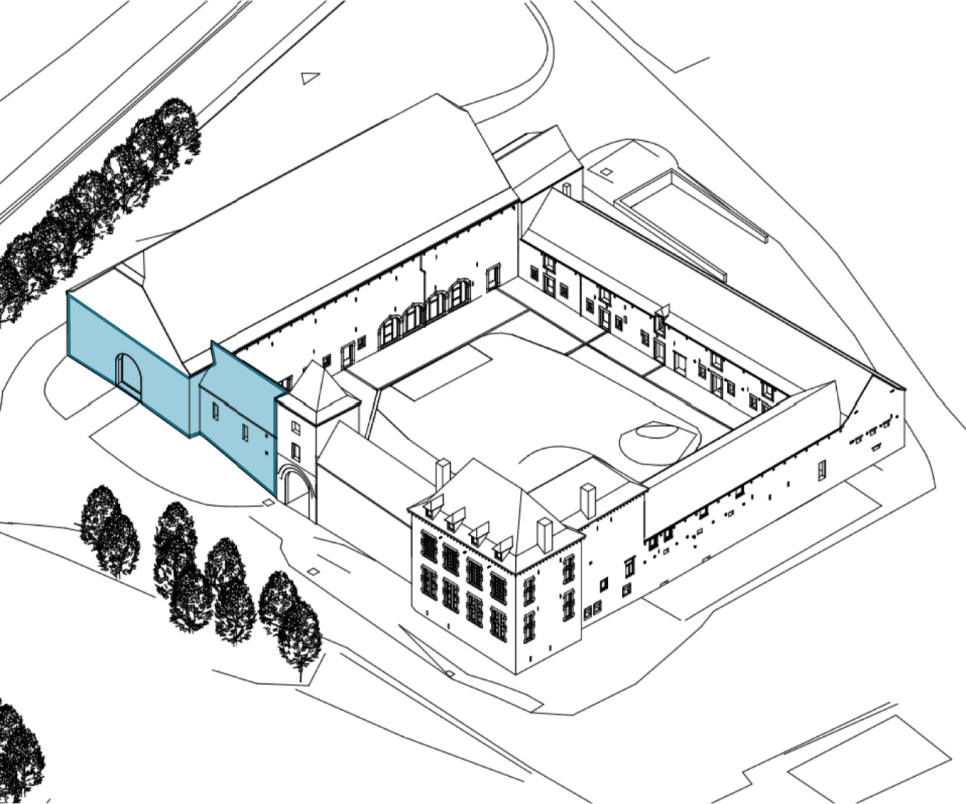 Hulplanche - Plan du pôle Socio-culturel